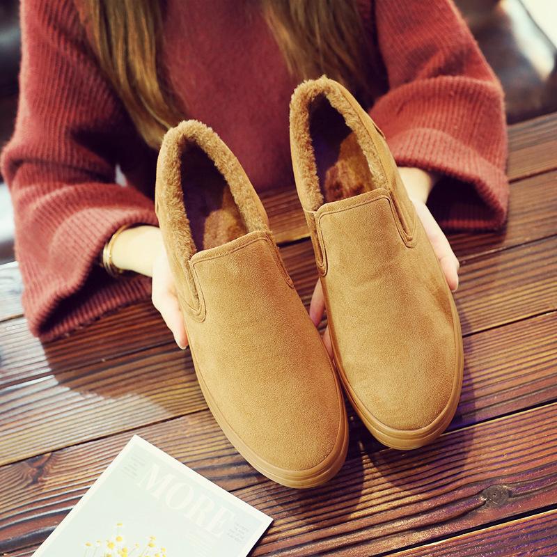 

Новые повседневные туфли из парусины и бархата, зимние хлопковые туфли для сохранения тепла, зимние ботинки для мужчин 7 жёлтый