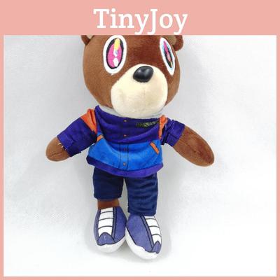 Adorable Kanye Teddy Bear Plush Toy Soft Crystal Velvet Stuffed Doll Collectible