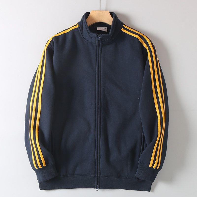 Foreign Trade Cut the Tag off Original Order American Heavy Fleece-lined Men and Women COUPLE'S Stand Collar Hoodie Blazer Jacket Tide