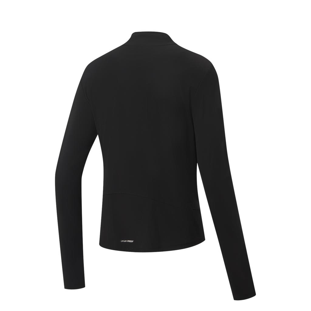 Li-Ning Fitness Series Stand Collar Logo Letter Stitching Casual Fitness Jacket Women jackets AFDW800-5