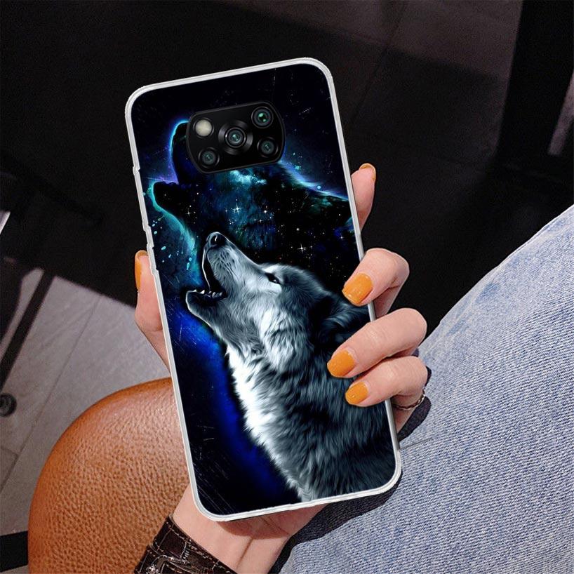 

Angry Animal Wolf Fierce Phone Case For Xiaomi Poco X7 X6 X5 Pro F7 Ultra Redmi 15C 15 13C 13 12C 12 10 10A 10C 9 9A 9C 9T Cover Redmi 9T