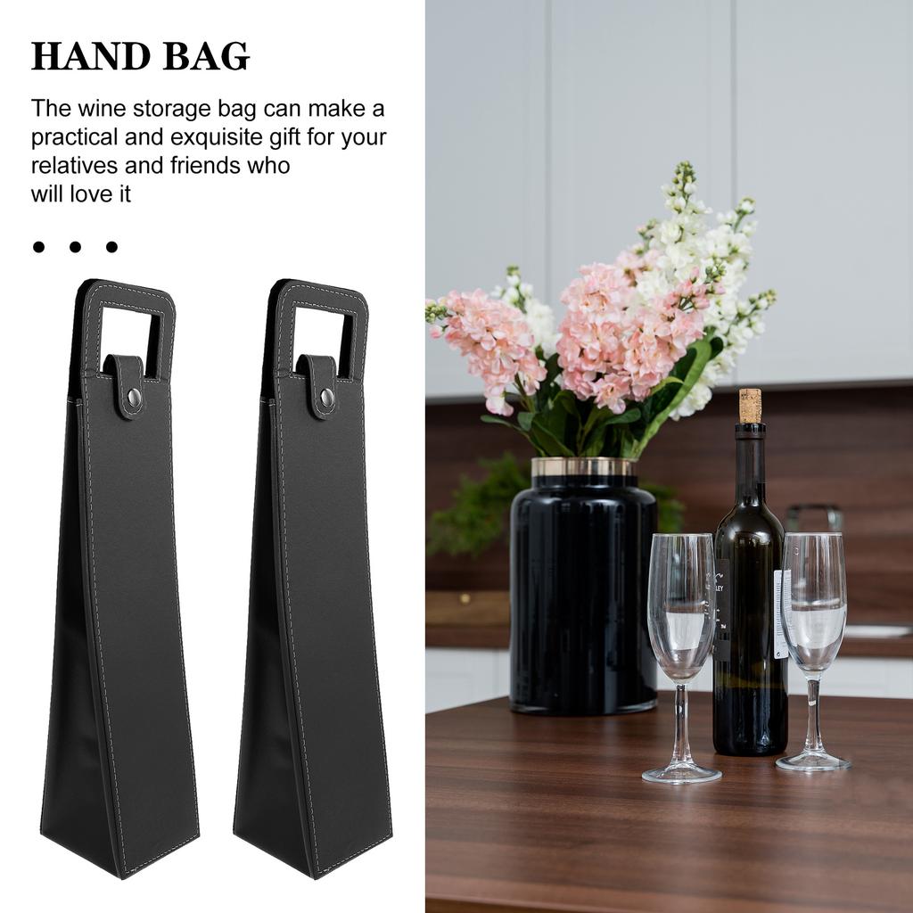 Wine Storage Tote Carrier Reusable Handbag Practical Single Bottle Wine Gift Bag for Party Beer