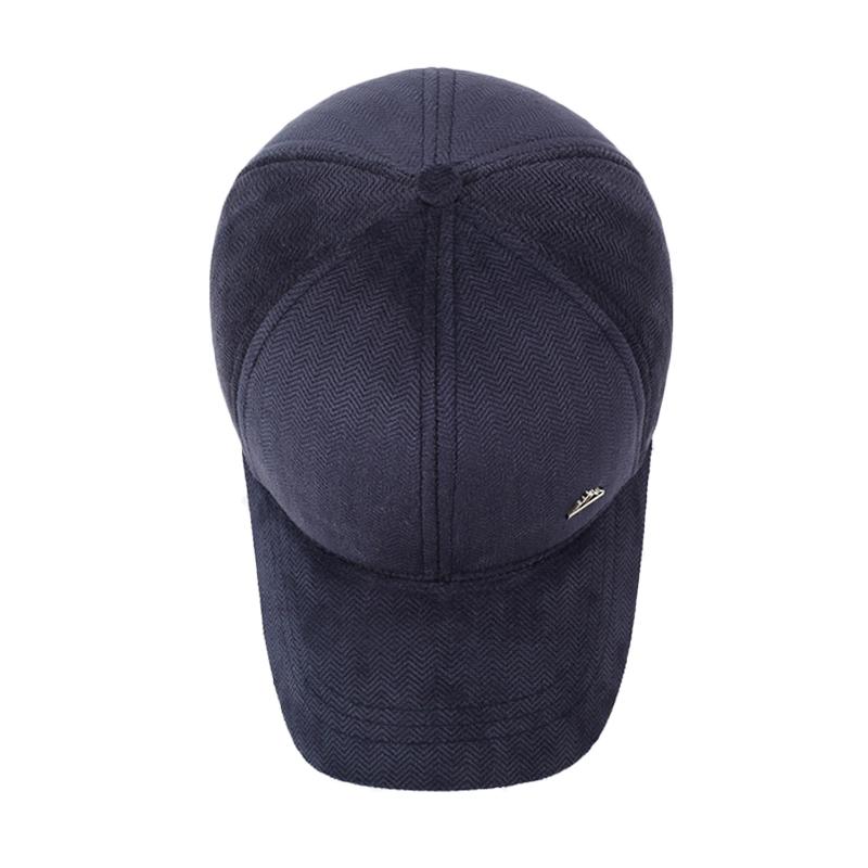 Men's Baseball Cap Winter Middle-Aged Outdoor Cold-Proof Thick Warm Ear Protection Sports Cap