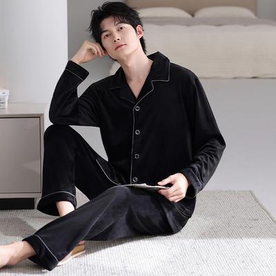 Pajamas Men'S Winter Coral Fleece Thickened Fleece Autumn And Winter Island Fleece Large Size Warm Spring And Autumn Thin Fleece Homewear