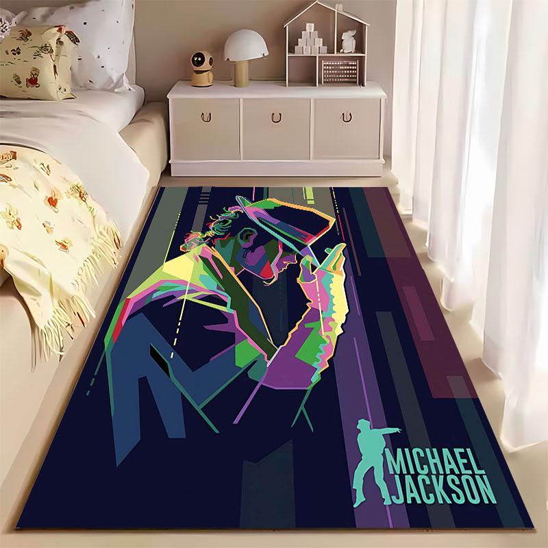 Colorful Michael Jackson Artwork suitable as a non-slip mat for the living room or bedroom sofa