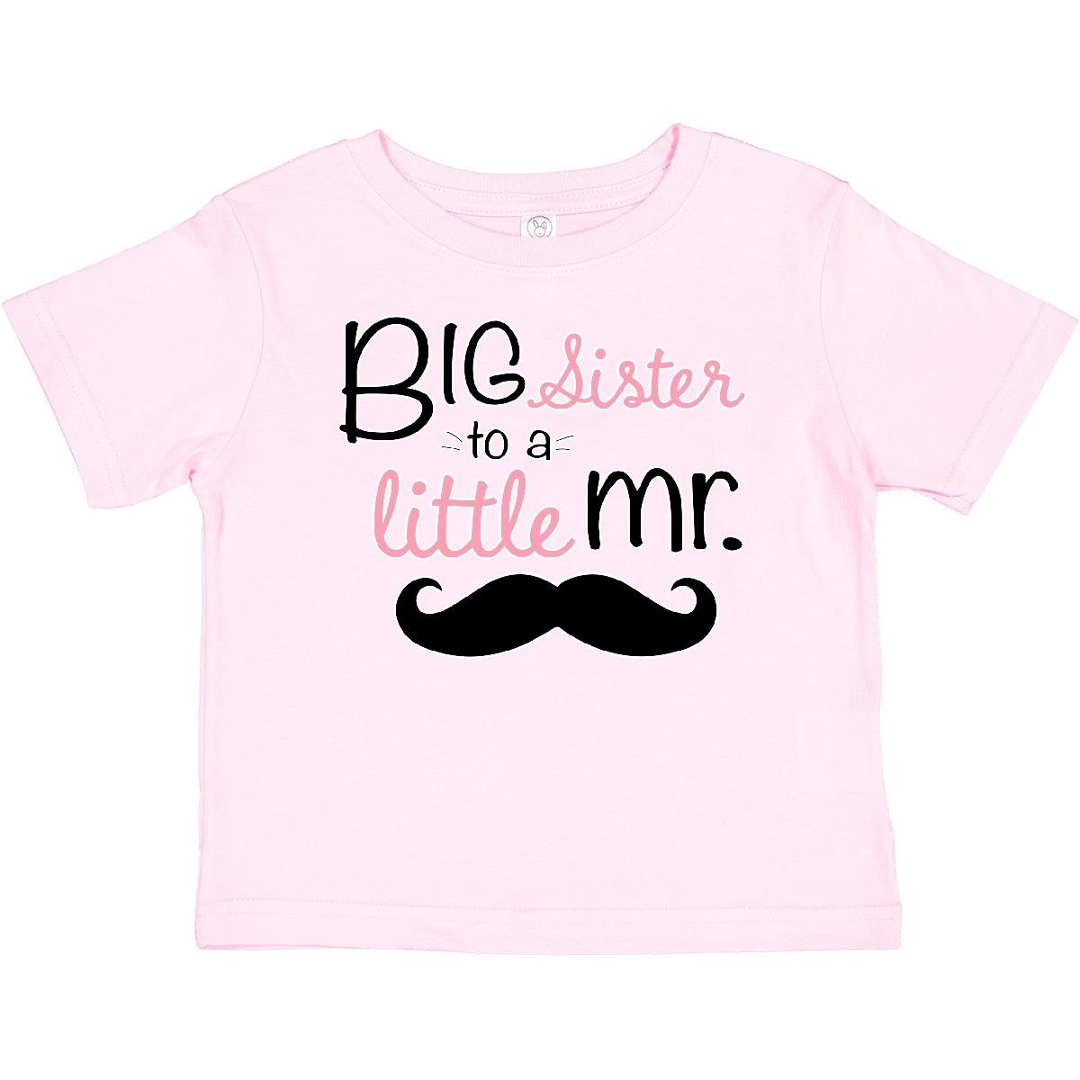 

Inktastic Big Sister To A Little Mr. Baby kids boys T-Shirt Children Girl White Sis Cute 130