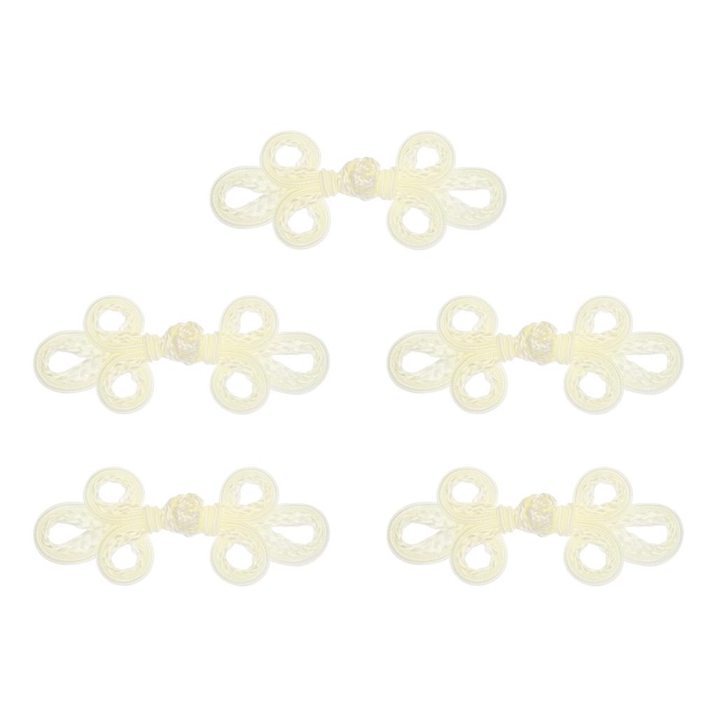 5/12pcs Chinese Knots Frog Buttons Closure Sewing Buttons Fasteners for DIY Sewing Coats Cloak Sweater Bridal Costume Outfit