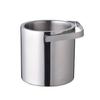 Cubo de Hielo Aislado de Acero Inoxidable de Doble Pared con Tapa Pinzas Almacenamiento Enfriador