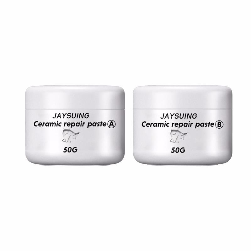 Ceramic Repair Paste A+B Tub Tile Shower Repair Kit Multipurpose Porcelain Repair For Crack Chip Ceramic Caulk Repair Paste Set