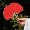 Exquisite Rice Paper Fan Chinese Style Ginkgo Round Fan Props For Photographs Hand Fan Home Decoration Calligraphy Crafts