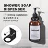 Dozownik mydła w płynie 500 ml, napełniany, pusty, pojemnik na szampon, odżywkę i płyn do mycia ciała z etykietą/stojak/tacka do łazienki i kuchni