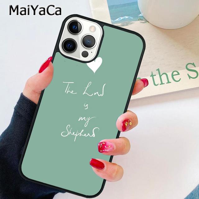 

MaiYaCa Bible Quotes Jesus God Phone Case Cover For iPhone 17 Air 16 15 plus 11 12 13 14 pro max shell coque iPhone 11pro max