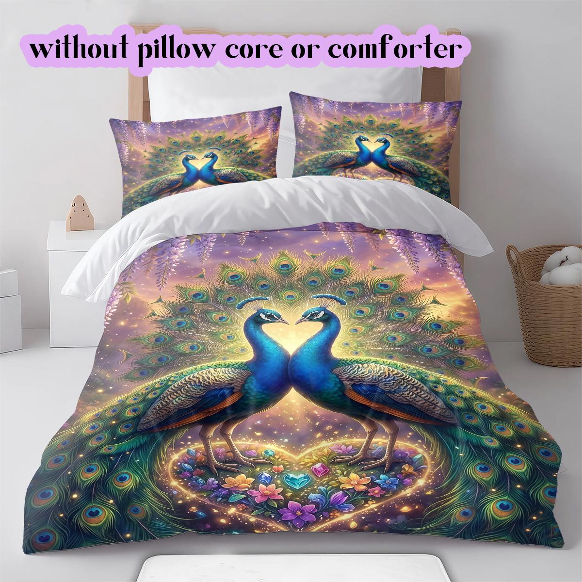 Gorgeous Art LovePattern Bedding Quilt Set Quilt Cover Pillowcase Home Decoration Birthday Gift (1 * duvet cover + 2 * pillowcase, without core) 135x200cm