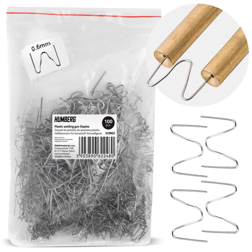 Staples For Plastic Welding Machine 100 Pcs Type B Humberg