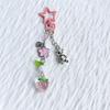 Sophisticated Hand Woven Key Holder with Pearls Beads Stylish Beaded Keychain Bag Pendant for Fashion Enthusiasts