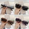 Fashion Square Frame Sunglasses Female Uv385 Protection Polarizedfree Tidal Look