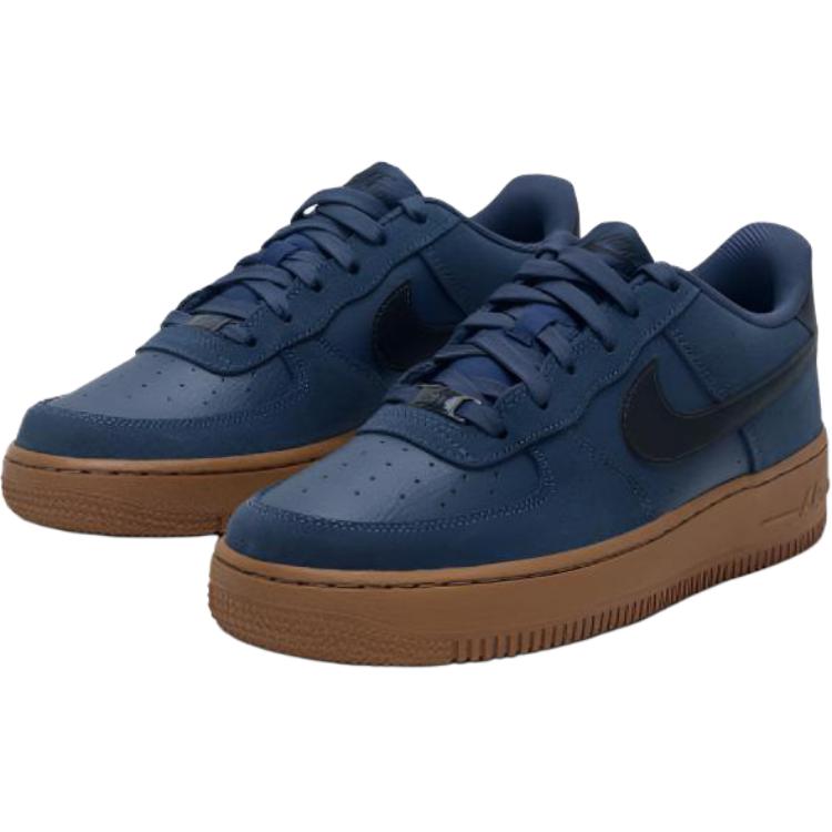 Nike Air Force 1 LV8 2 Comfortable Lightweight Low-Top Kids Skate Shoes Unisex Sneakers Blue HV4760-400