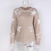 Women's Autumn Star Pattern Long Sleeve Round Neck Pullover Sweater