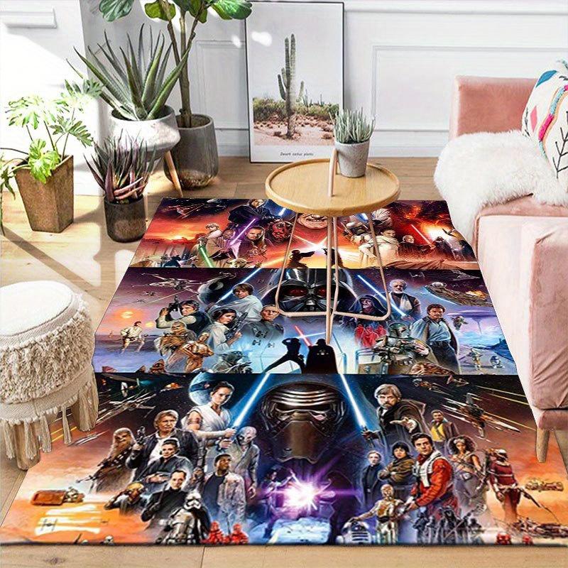 1pc Star wars Yoda Pattern Carpet Area Rug Non-slip Carpet Hand Washable Floor Mat Suitable For Living Room Bedroom Home Decor Room Decor Ch