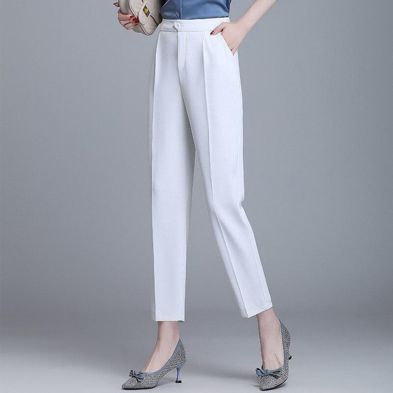 Women Spring Summer Casual High Waist Wide Leg Trousers Office Straight Pencil Suit Trousers Korean Stytle Harajuku Fashion Pant