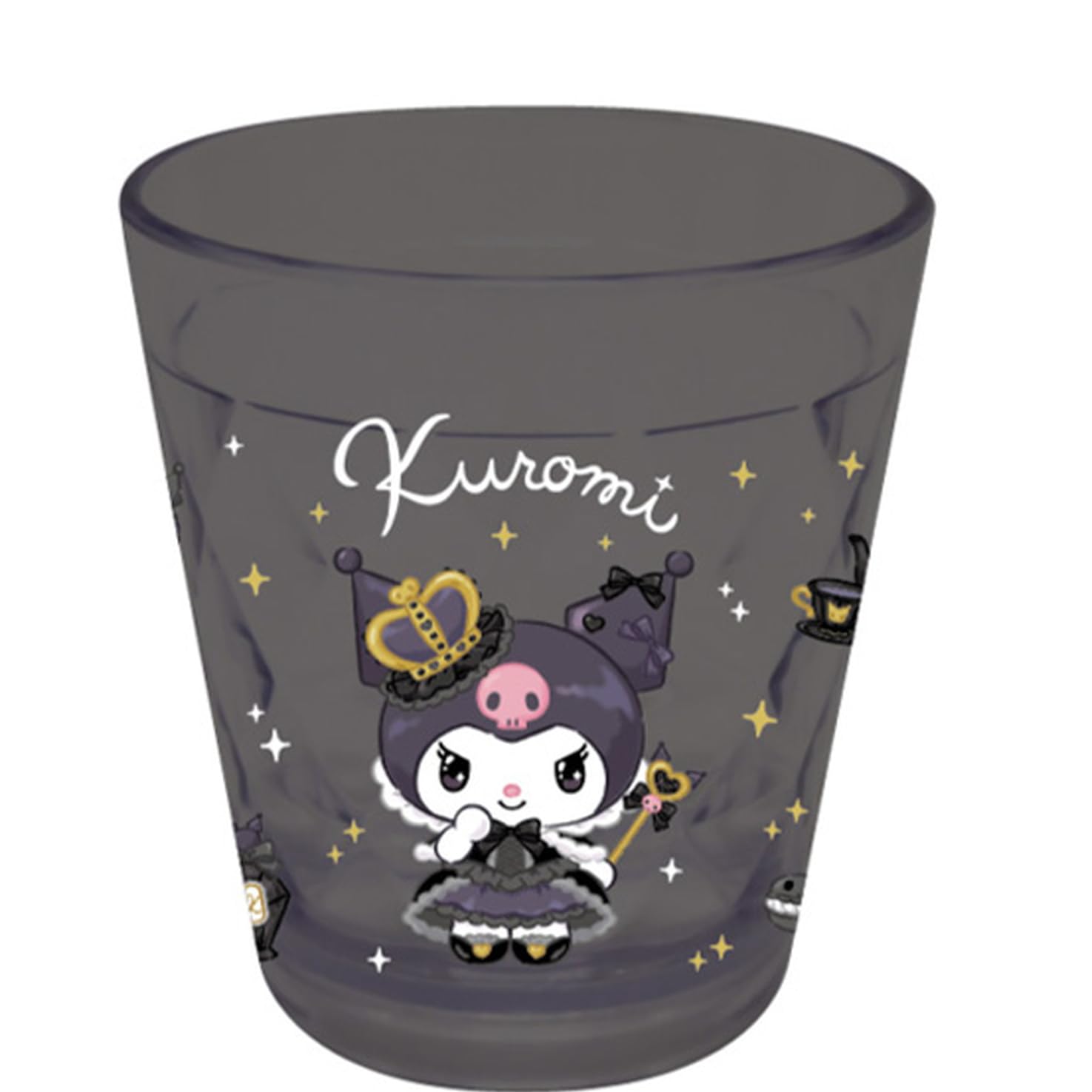 Компания K Персонажи Sanrio Блестящий прозрачный стакан Куроми CCL6-KU В9.1 x Ш8.3 x Г8.3см