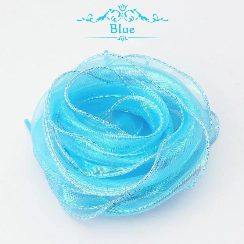 Fantasy Colored Flat Silk Shoelaces 4cm Wider Chiffon Yarn for Sneakers Rope Laces Shoe Accessories 80/100/120/140CM