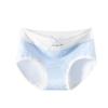 Women's New Spring and Summer Sweet Check Pattern 1 0A Antibacterial Cotton Extended Crotch Breathable Briefs