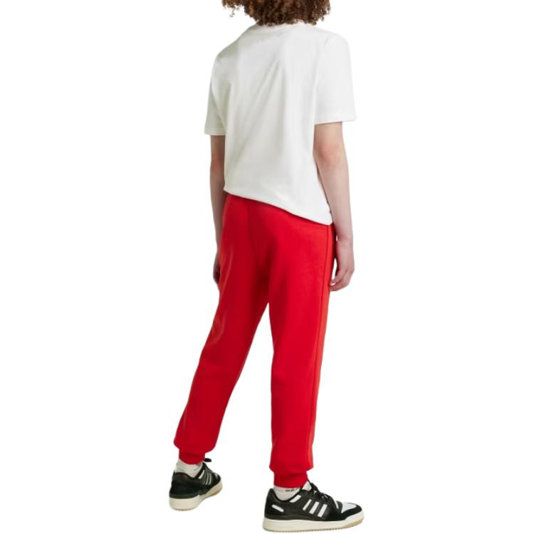 adidas Originals Kids Comfortable Stylish Cuffed Casual Pants Kids Pants Red JI6372