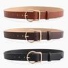 New Korean-style Fashionable Alloy Buckle Women's Belt, Versatile Jeans, Decorative Strap, Smooth and High-end Waist Belt for Women