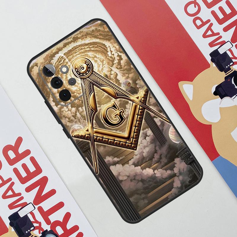 Freemasonry Logo Symbol Case For Samsung Galaxy A52 A32 A12 A56 A36 A16 A13 A23 A33 A53 A54 A34 A14 A15 A35 A55 A17