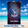 Beach Towel Custom Name Text, Quick Dry Large Towel For Beach HomeCrystal Palace