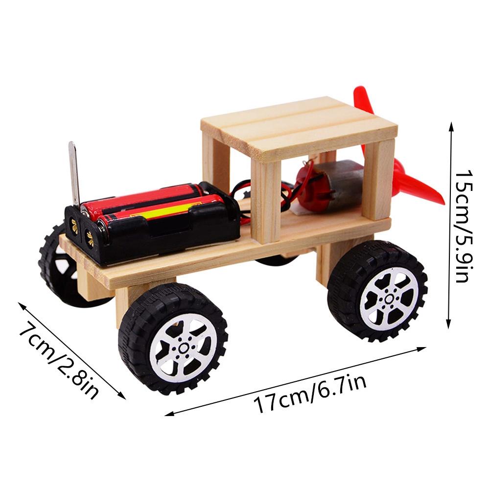 Juguetes de Experimentos Educativos DIY Niños Ciencia Física Ensamblando Juguete Modelo de Coche