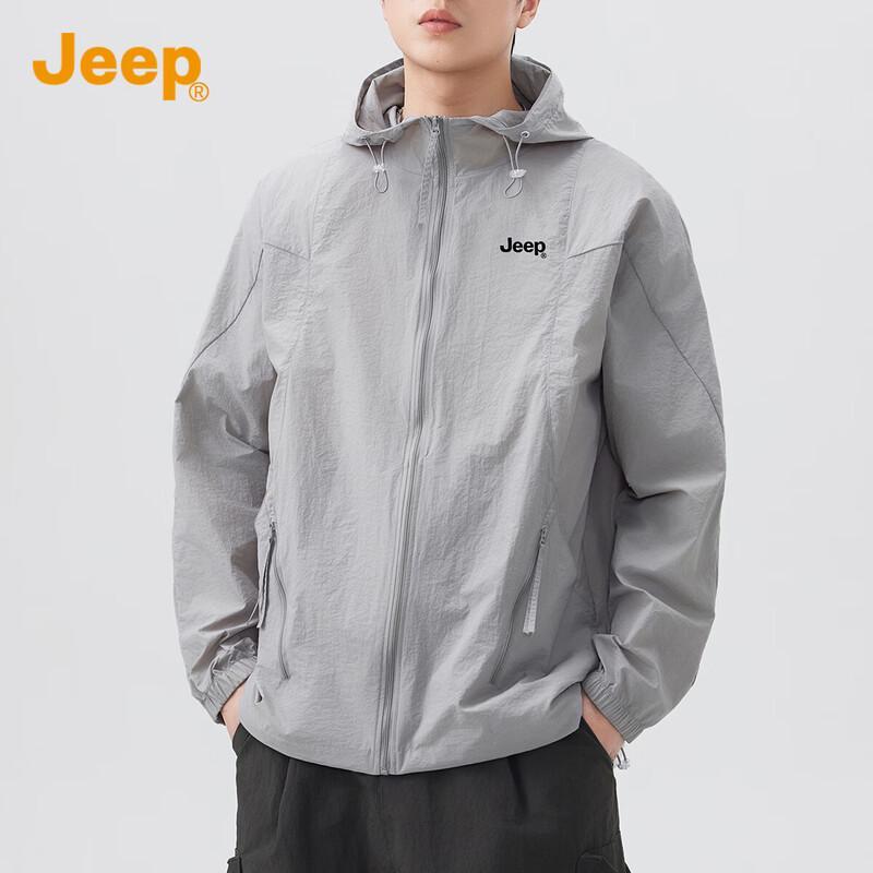 Jeep Men s UPF50+ Lightweight Sun Protection Hoodie M