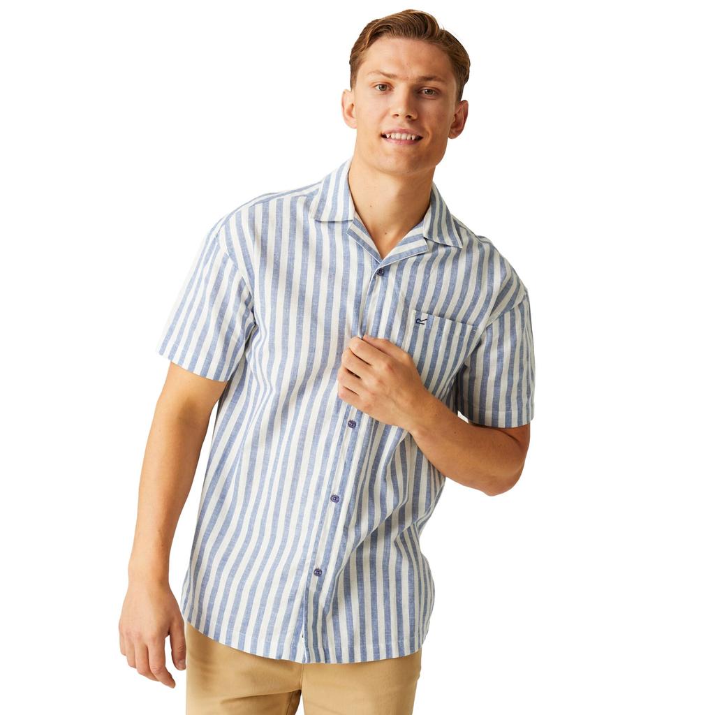 Regatta Mens Shorebay II Stripe Short-Sleeved Shirt