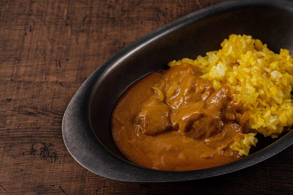 Black Vintage Inox Curry Plate A, Made in Japan, BLACKVINTAGEINOX, Ideal for Cafes, Restaurants, and Kitchens, Deep Plate, Stainless Steel with Aged