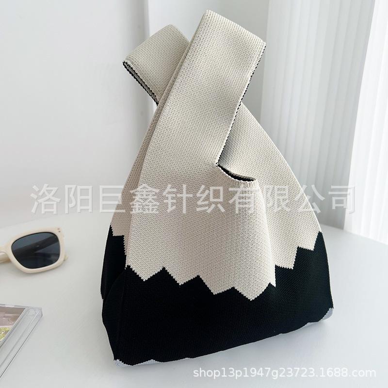 

Осенняя новинка ins анимационный стиль сумка-тоут подарочная сумка подарочная сумка, ручная вязаная сумка, сумка для бенто для прогулок с ребенком 20*36