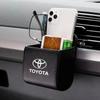 Car Interior Storage Bag Air Outlet Debris Bag Hanging Organizer Box For Toyota Chr Corolla Yaris Rav4 E150 E120 Land Cruiser