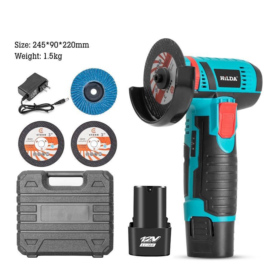 3" Mini Cordless Angle Grinder & Polisher - Rechargeable, Multifunctional Hand Tool