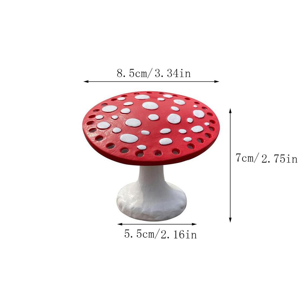 1Pcs Mushroom Earring Holder Jewelry Earrings Storage Rack Display Rack Home Desktop Ornament Stand Resin Decor Organizer