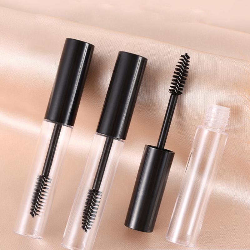 Transparentní prázdná tubička na řasenku Multifunkční nádobka na krém na řasy s hůlkou na líčení řas