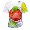 Apple Fruit 3D Print Kids Short Sleeve Tee Round Neck Daily Weekend Outdoor Gathering Casual Top