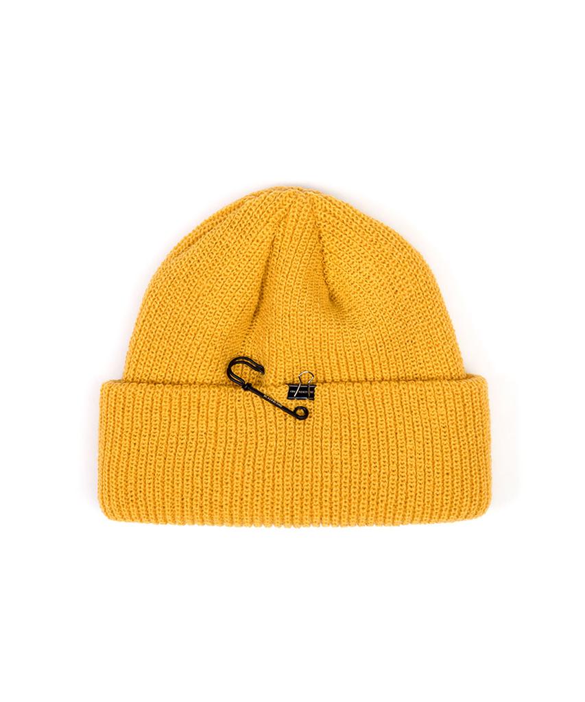BLACKBLOND Vividi Signature Custom Short Beanie (Mustard)