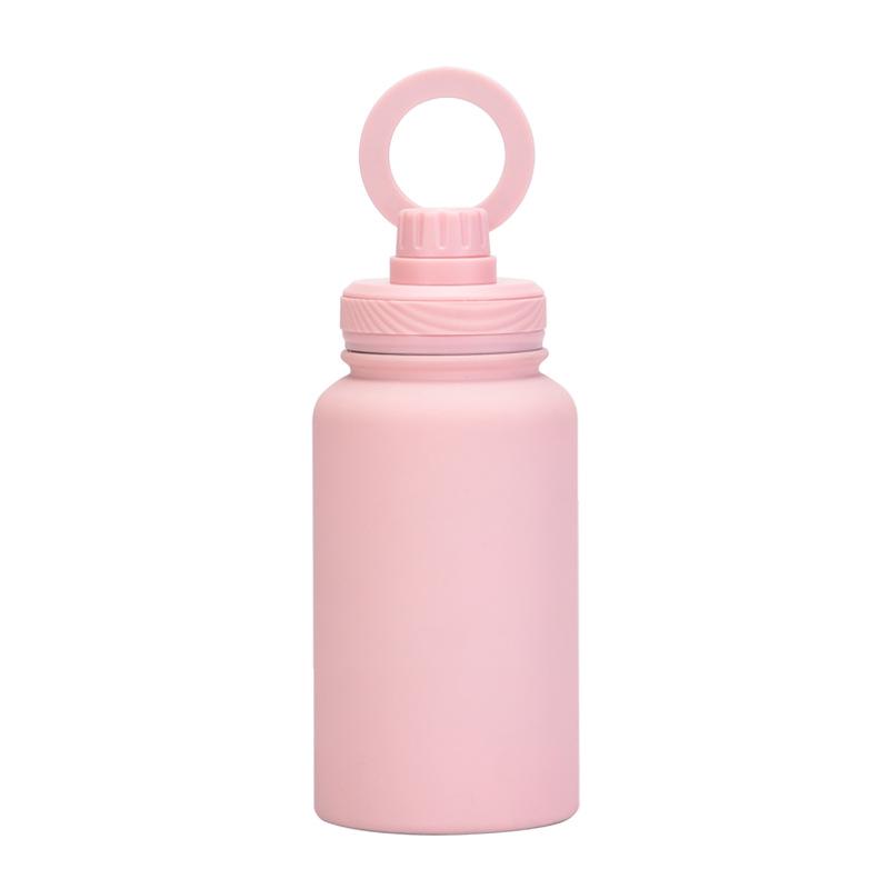 Magnetischer Halter Wasserflasche: 650ML Isolierte Edelstahl-Sportflasche mit weiter Öffnung für den Außenbereich
