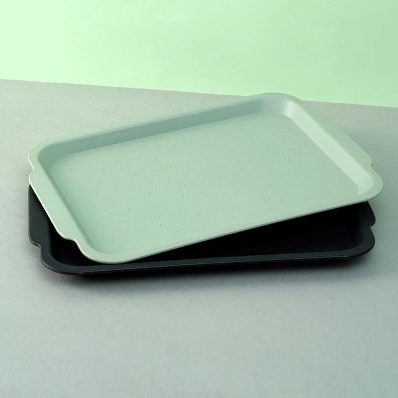 Non-slip Rectangular Plastic Serving Tray