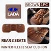 Car Velvet Cushion Anti Slip Pad Backrest Seat Cover Auto Interior Accessories For Lada Xray Granta Priora Sedan Sport Kalina SS15