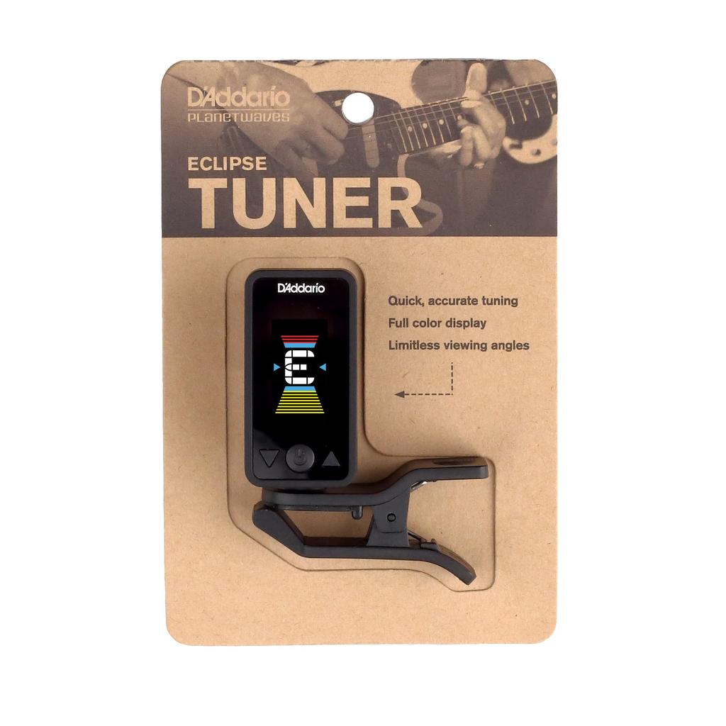 Eclipse Tuner Chromatic Clip Tuner with Full Color Black D'Addario Display, PW-CT-17BK