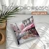 1pcs Landmark Buldings  Paris Pillowcase Square Bedroom Cushion Covers Zipper Living Soft Home Comfortable Decor 45x45cm