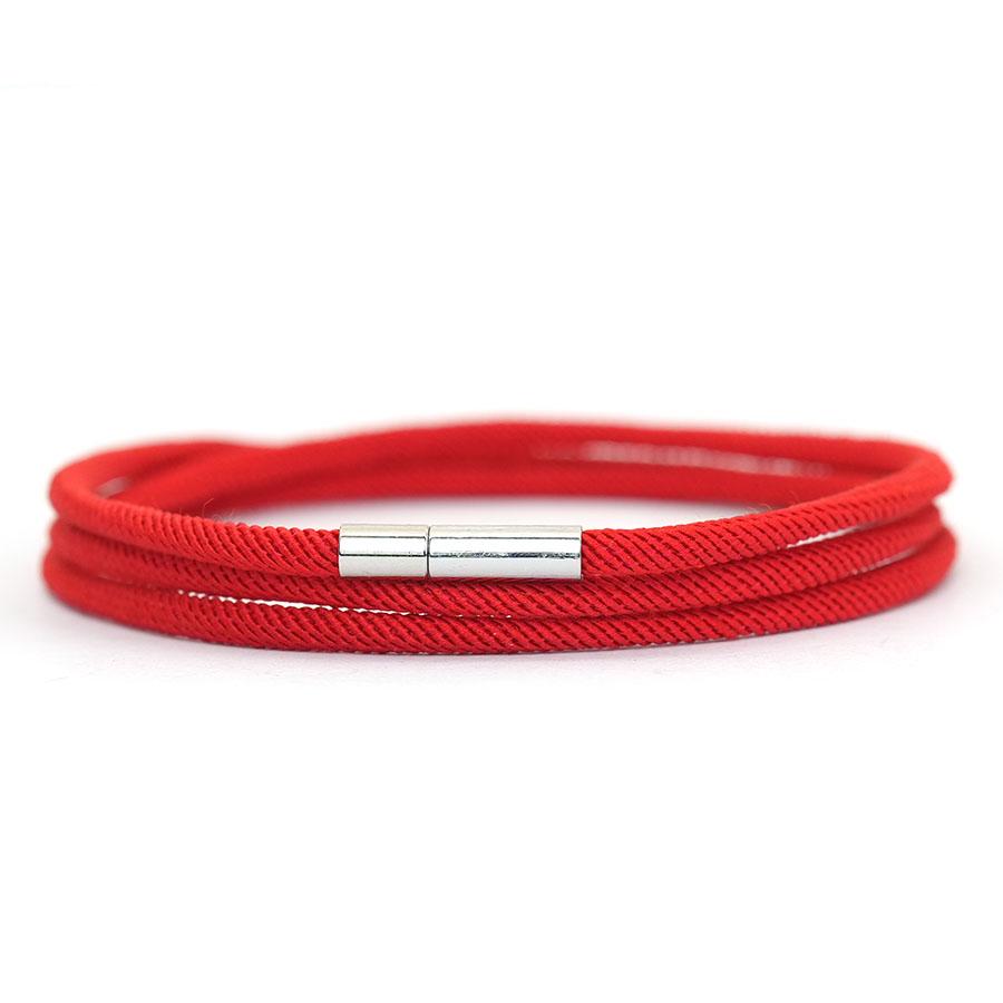 

Unique Men Bracelet With A Grade 3mm String 3 Layer Multiple Colors Available Leisure Versatile Wrist Accessories Pulsera Homme червоний