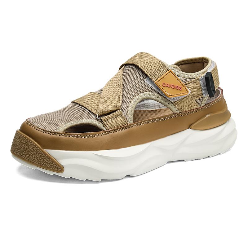 2024 Summer Men's Casual Sandals Fashion Hollow Out Breathable Shoes Flat Soft Bottom Sneakers Sandalias Hombre Size 36-45