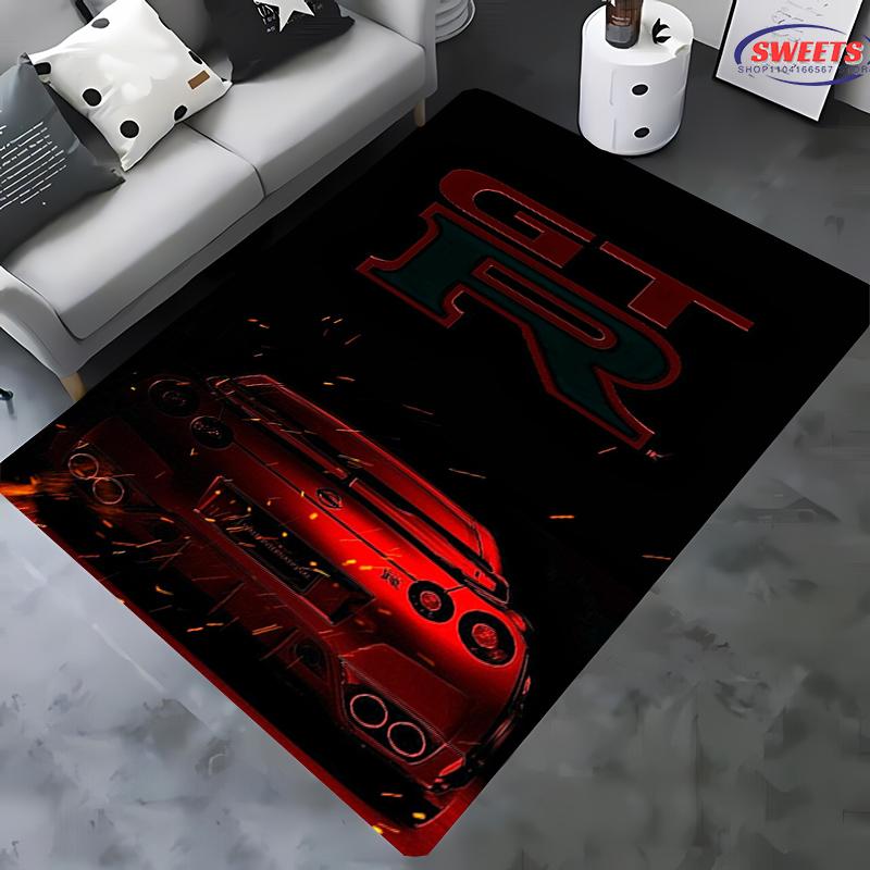 

Ретро Ковер Гоночный Автомобиль GTR, Предметы Быта для Гостиной и Спальни, Коврик для Дивана в Детскую Комнату, Дверной Коврик На Пол Противоскользящий Ковер Подарок 40x60cm (16x24in)